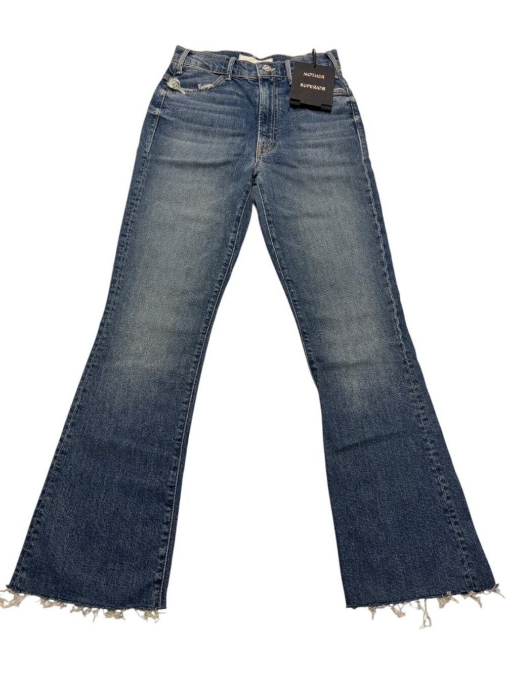 MOTHER The Hustler Ankle Fray Denim Jeans "We All Scream" Wash Size 26 NWT